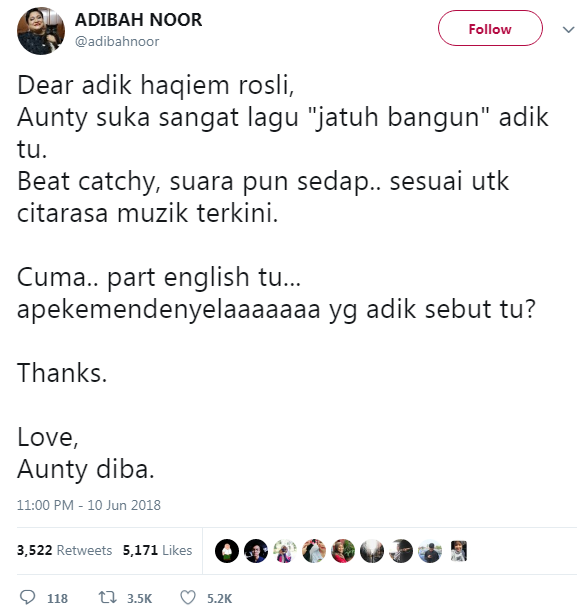 adibah noor kritik nyanyian haqiem rusli 2