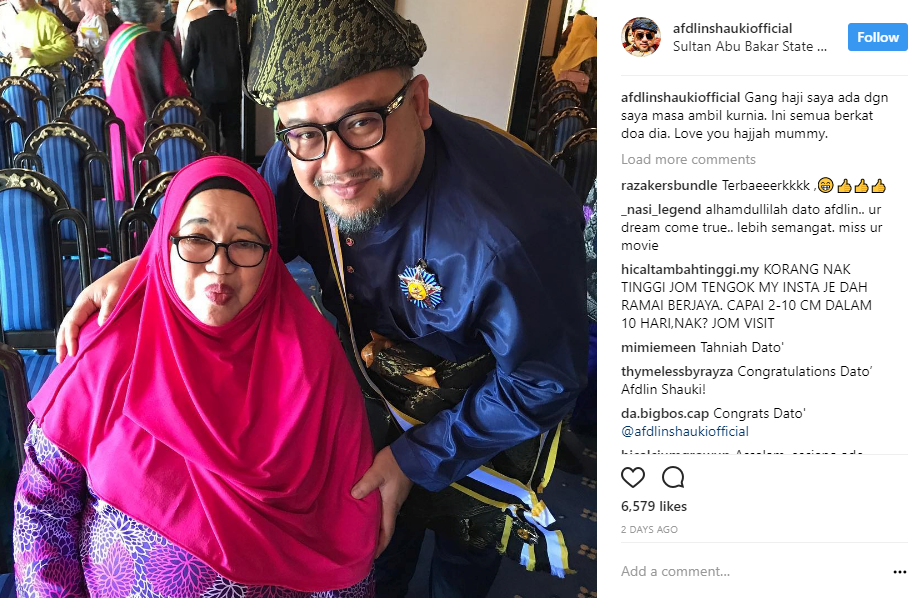 afdlin shauki dikurniakan gelaran datuk 1