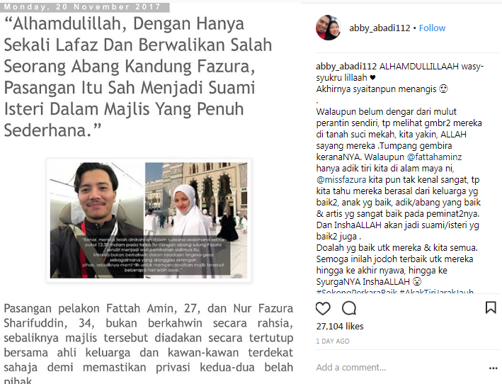 akhirnya syaitan pun menangis abby abadi ulas isu hubungan fattah dan fazura 2