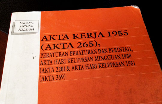 akta kerja 1955