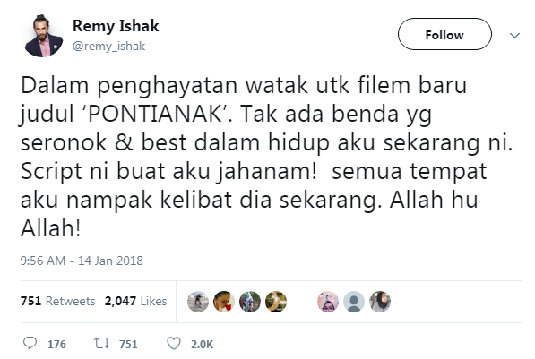 aku nampak kelibat dia remy ishak dedah kisah nampak pontianak 2