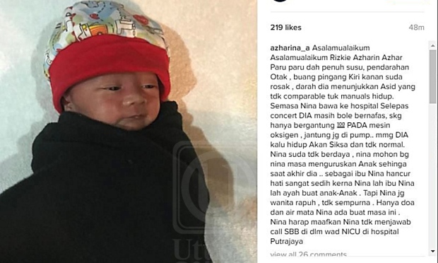 anak angkat azharina kritikal 2