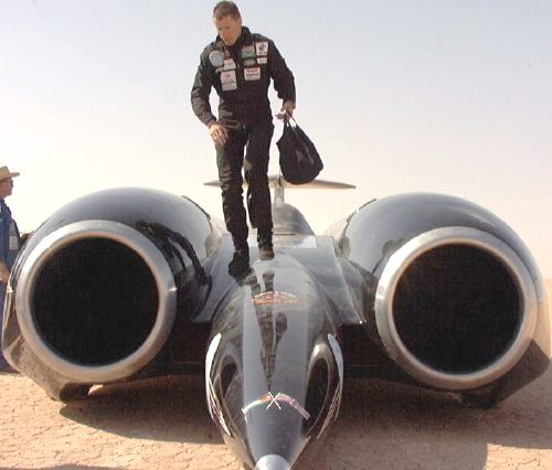 andy green keluar daripada thrust ssc