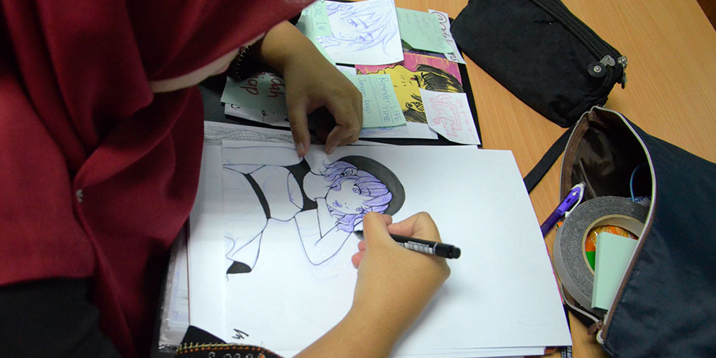 animator lukis panel