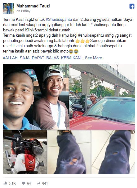 apa shuib sepahtu buat pada mangsa kemalangan ini dapat perhatian ramai 2