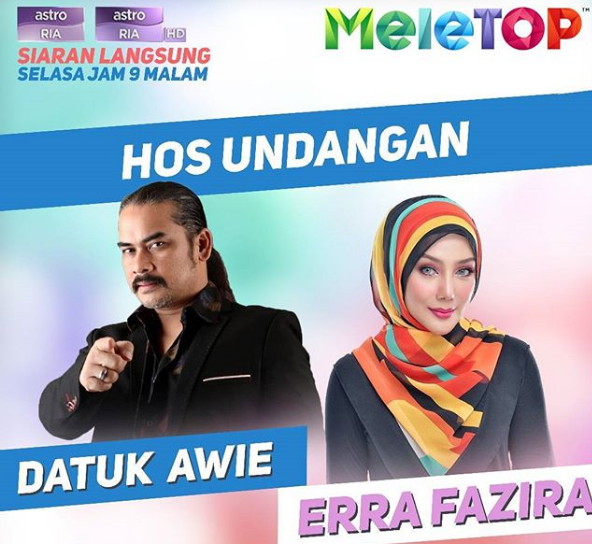 awie dan erra fazira dipilih sebagai pengacara meletop 2