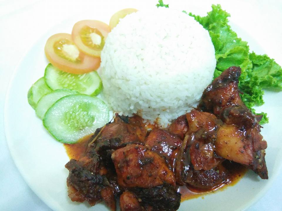 ayam bakar ala restoran makanan segera terkenal