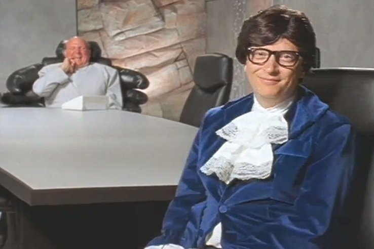 ballmer dan gates parodi austin powers