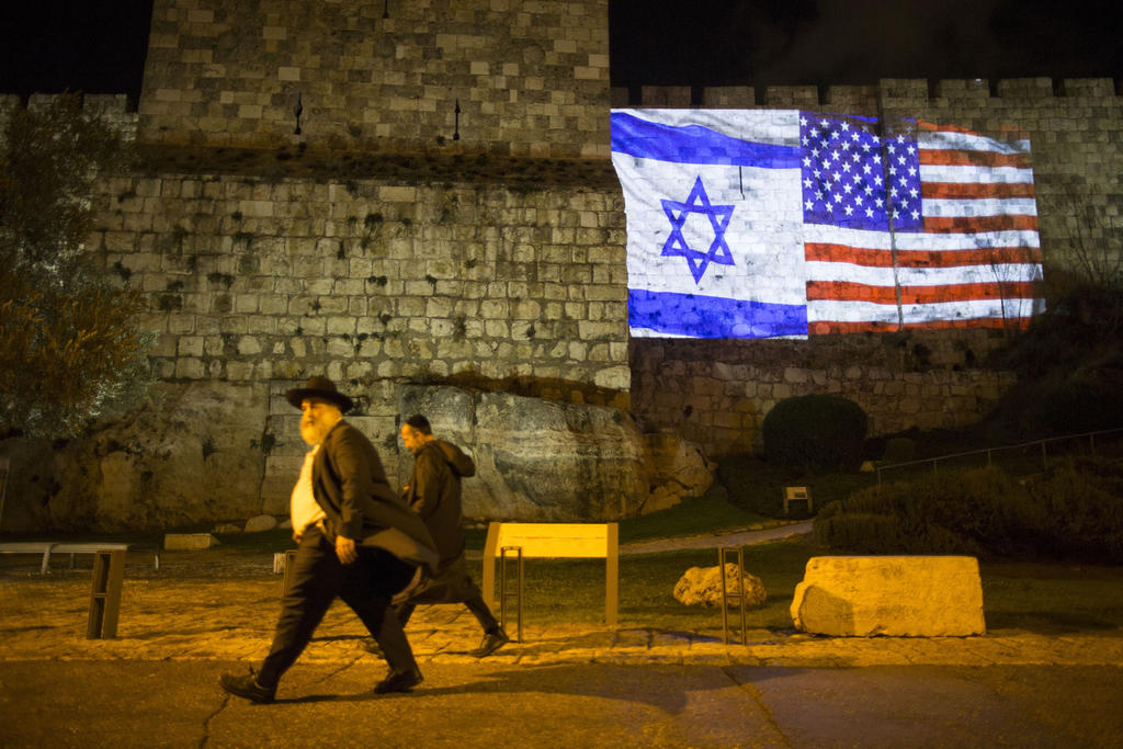 bendera israel dan amerika syarikat