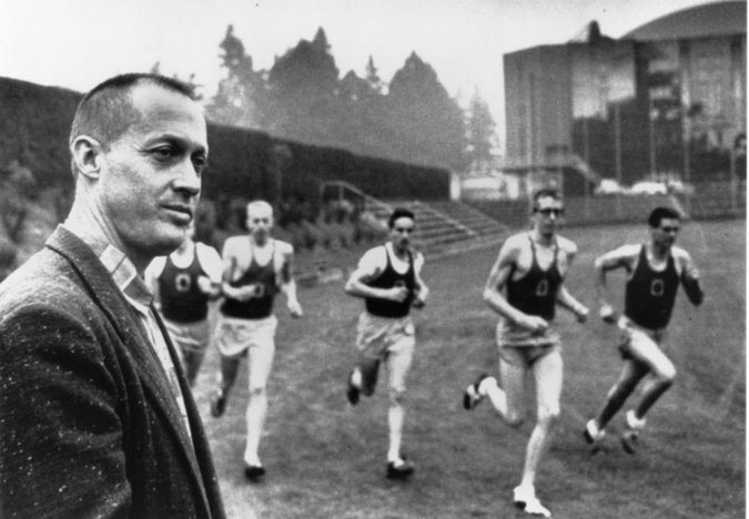 bill bowerman and phil knight at oregon native 1600