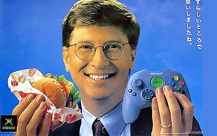 bill gates poster xbox in japan failure