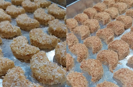 biskut kelapa bulan sabit