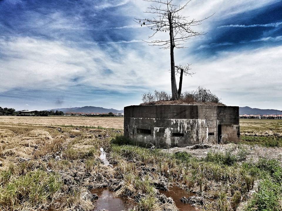 british pillbox jitra line pulau ketam kedah ww2