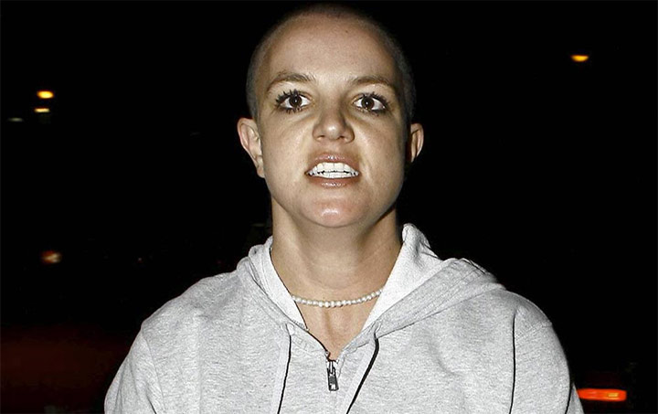 britney spears botak