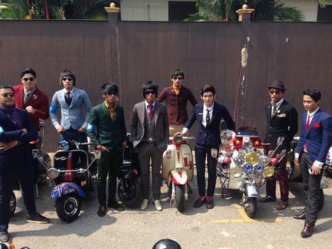 budak budak mods dengan vespa