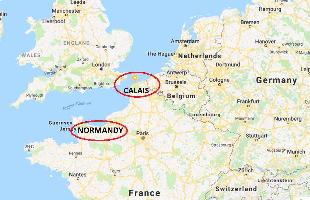 calais dan normandy