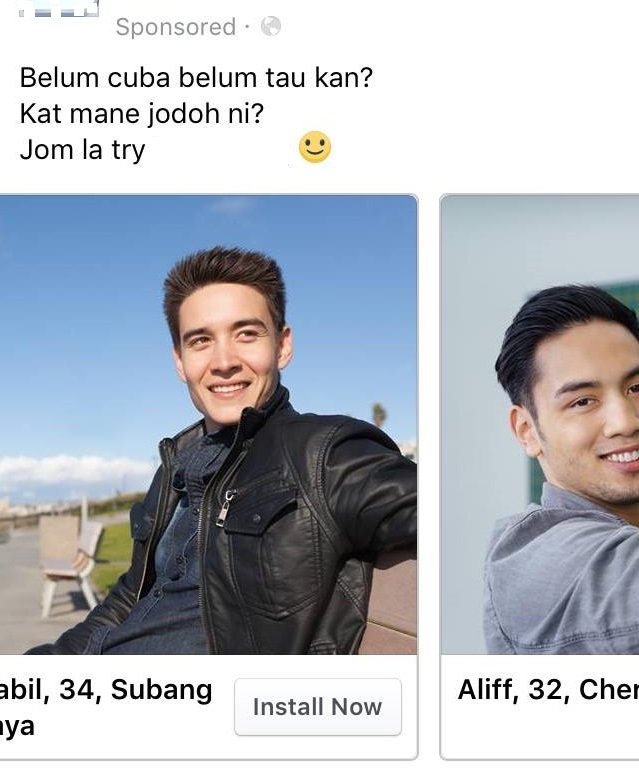 cari jodoh muka hensem sangat