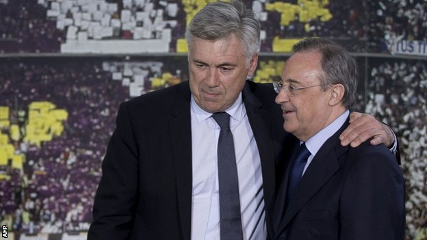 carlo ancelotti with perez