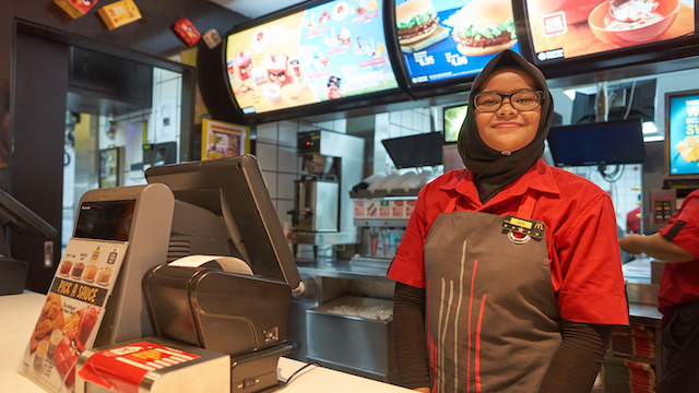 cashier mcdonald