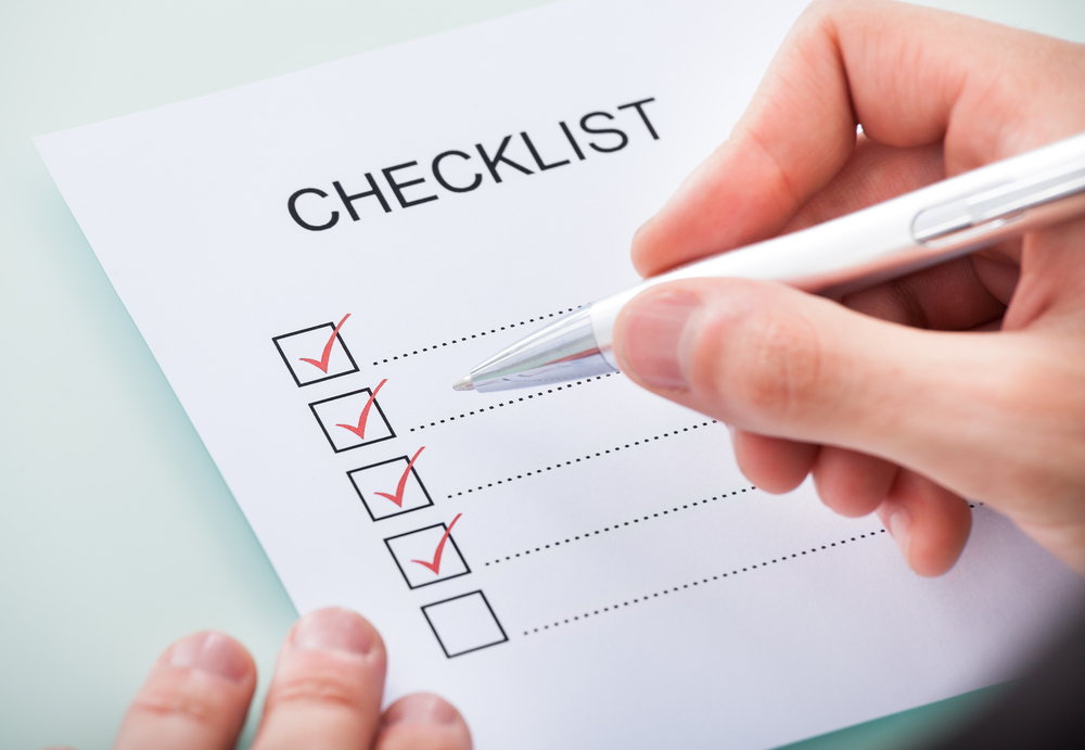 checklist 825