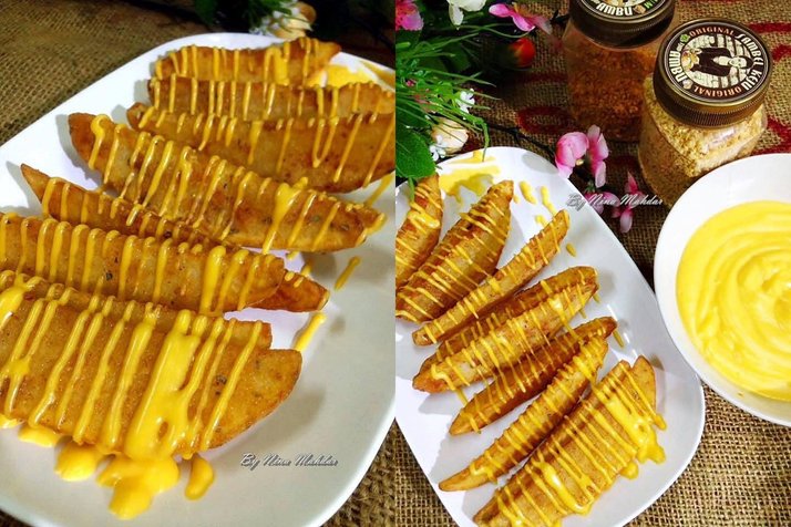 cheesy wedges homemade 92