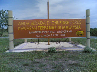 chuping daerah terpanas