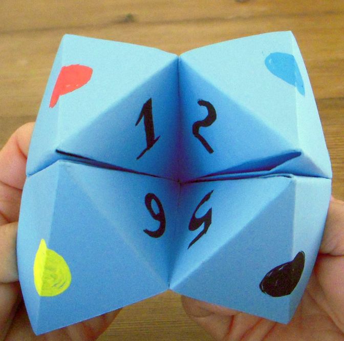 cootie catcher permainan kanak kanak tilik nasib