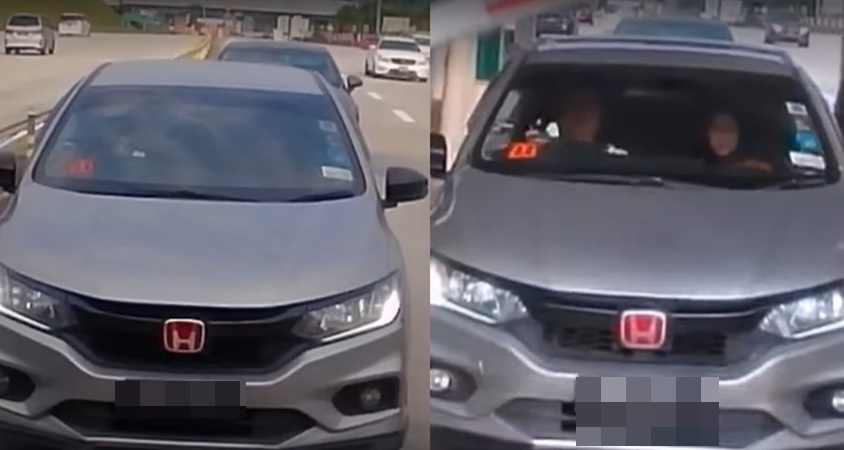 cucuk kereta depan ekori rapat