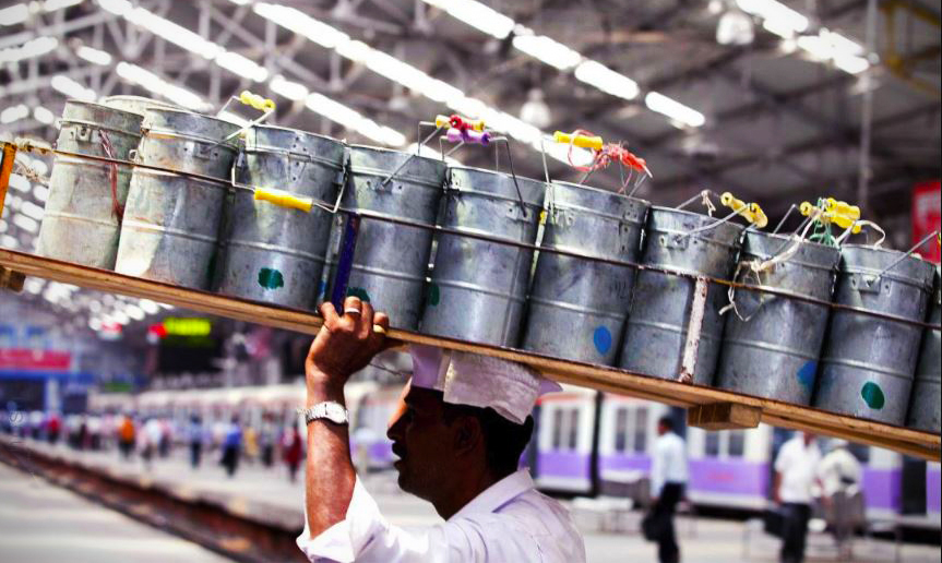 dabbawala servis hantar makanan mumbai india