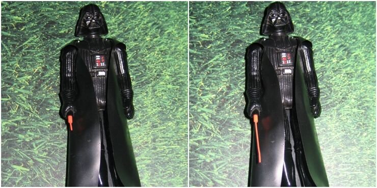 darth vader dengan lightsaber panjang