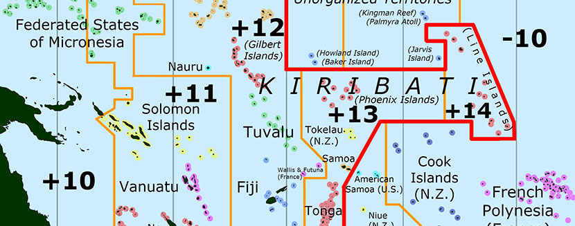 dateline zon waktu samoa