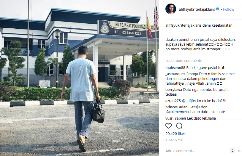 datuk aliff syukri buat permohonan senjata api 2