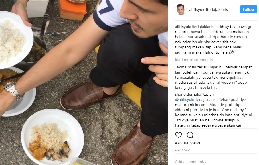 datuk aliff syukri makan tepi jalan ini komen pedas chef wan 3