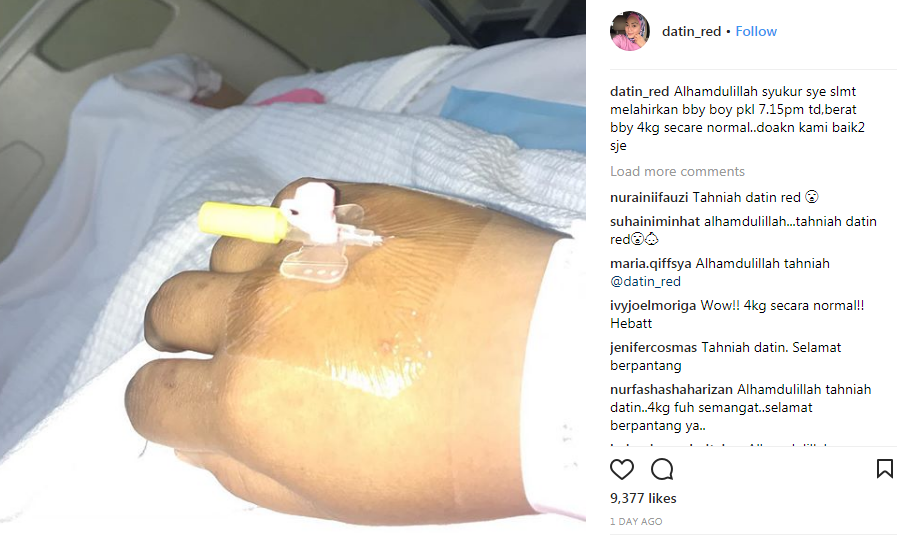 datuk red suami adira timang anak ketujuh 2