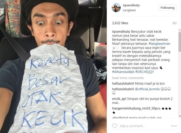 demi allah saya tak tahu itu laluan utama kenderaan iqram dinzly 2