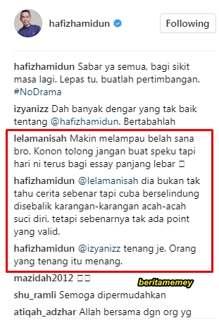 dia cuba berselindung di sebalik karangan acah acah suci respon panas hafiz hamidun pada joy revfa 2