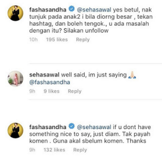 dikritik suka menunjuk nunjuk fasha sandha mengamuk 2