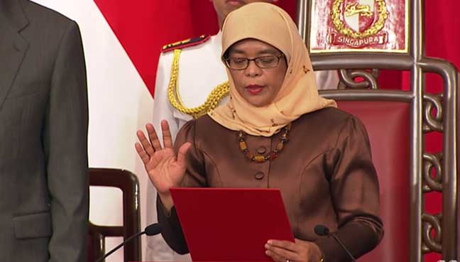 dilantik sebagai presiden singapura ke 8