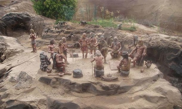 diorama orang guanche