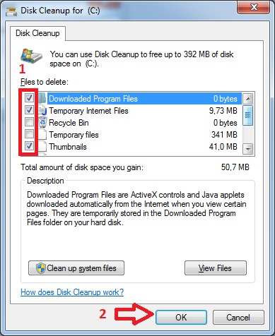 disk cleanup