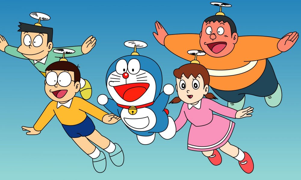 doraemon disiarkan pada 3 tahun berbeza