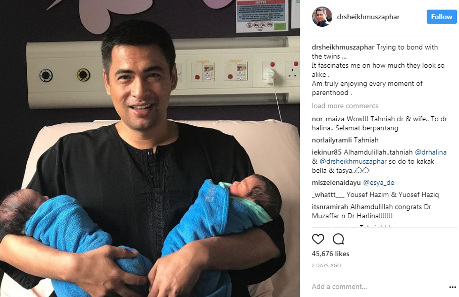 dr sheikh muszaphar terima anak kembar di hari lahirnya 3 654