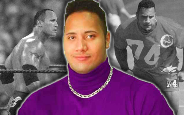 dwayne johnson terkenal sebagai ahli gusti dan pemain ragbi