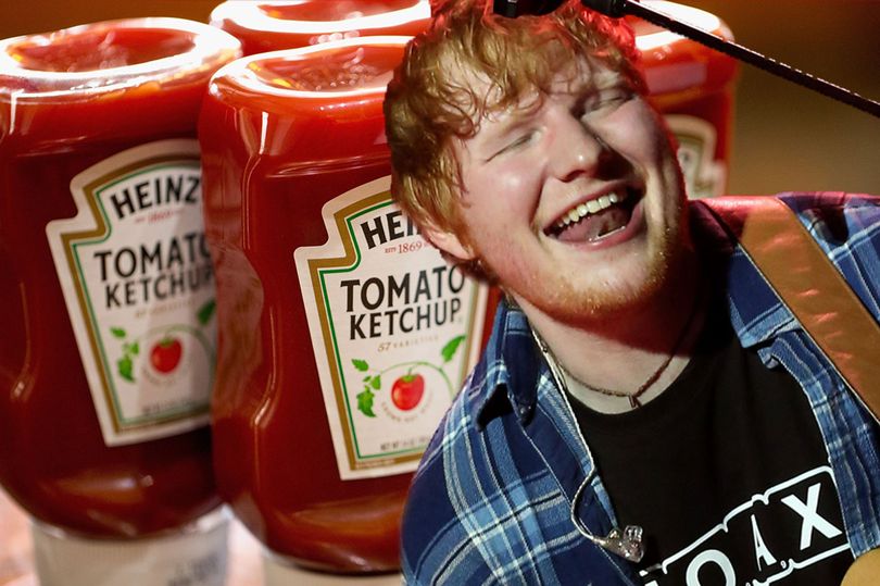 ed sheeran obses dengan sos tomato