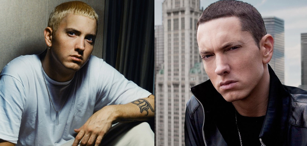 eminem sebenarnya tidak berambut perang dan bermata biru