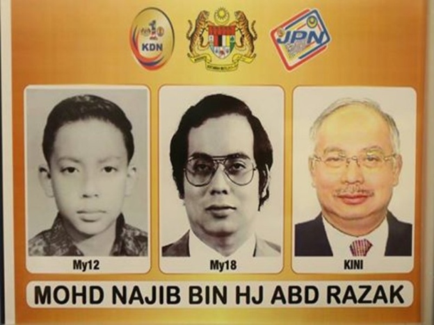 evolusi wajah najib