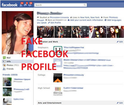 fake profail facebook scammer