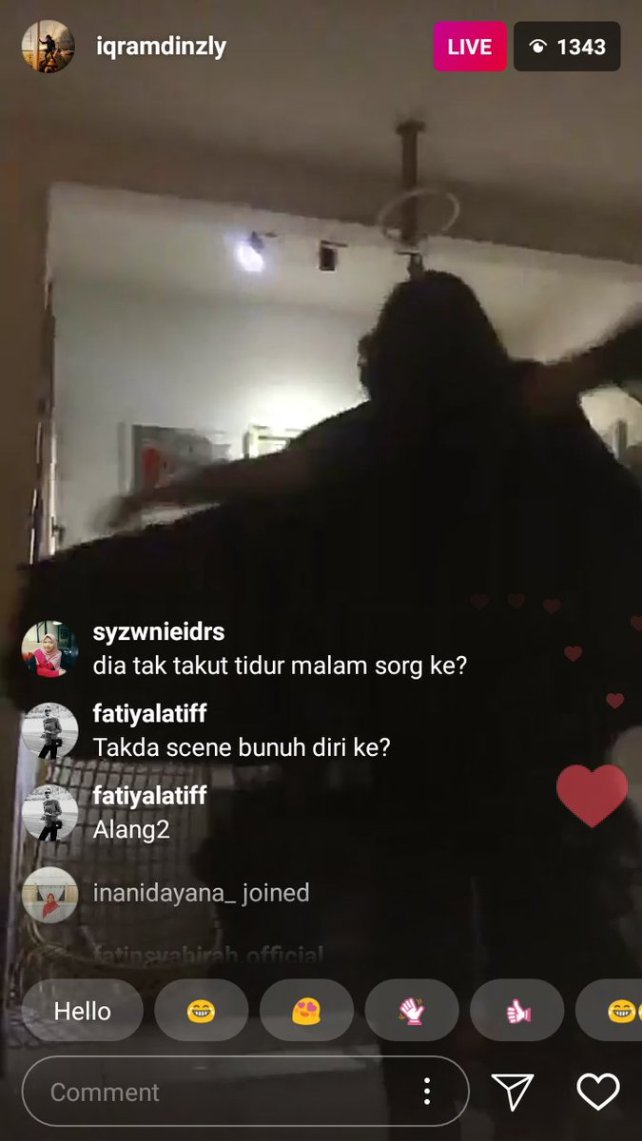 fathia latiff minta iqram dinzly bunuh diri 2