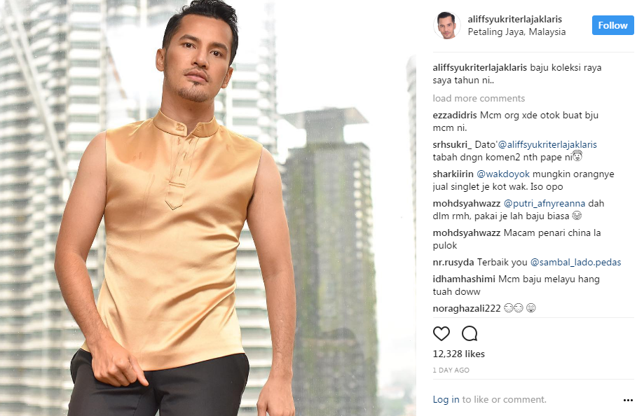 fesyen baju raya datuk aliff syukri dihentam ramai 2