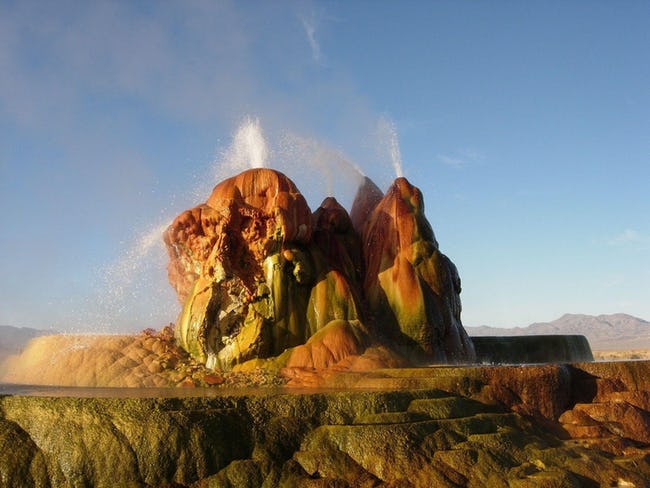 fly geyser nevada